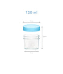 Set 12 recipiente etanșe sticlă pentru mâncare bebeluși