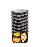 Set 8 caserole compartimentate, reutilizabile, pentru pregătirea meselor