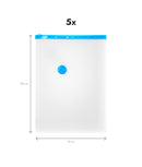 Set 5 saci vidat haine, 70 x 100 cm, mari