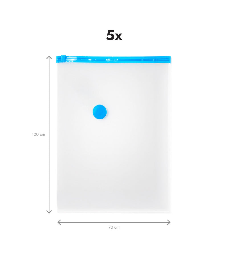 Set 5 saci vidat haine, 70 x 100 cm, mari