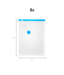 Set 5 saci vidat haine, 50 x 70 cm, medii