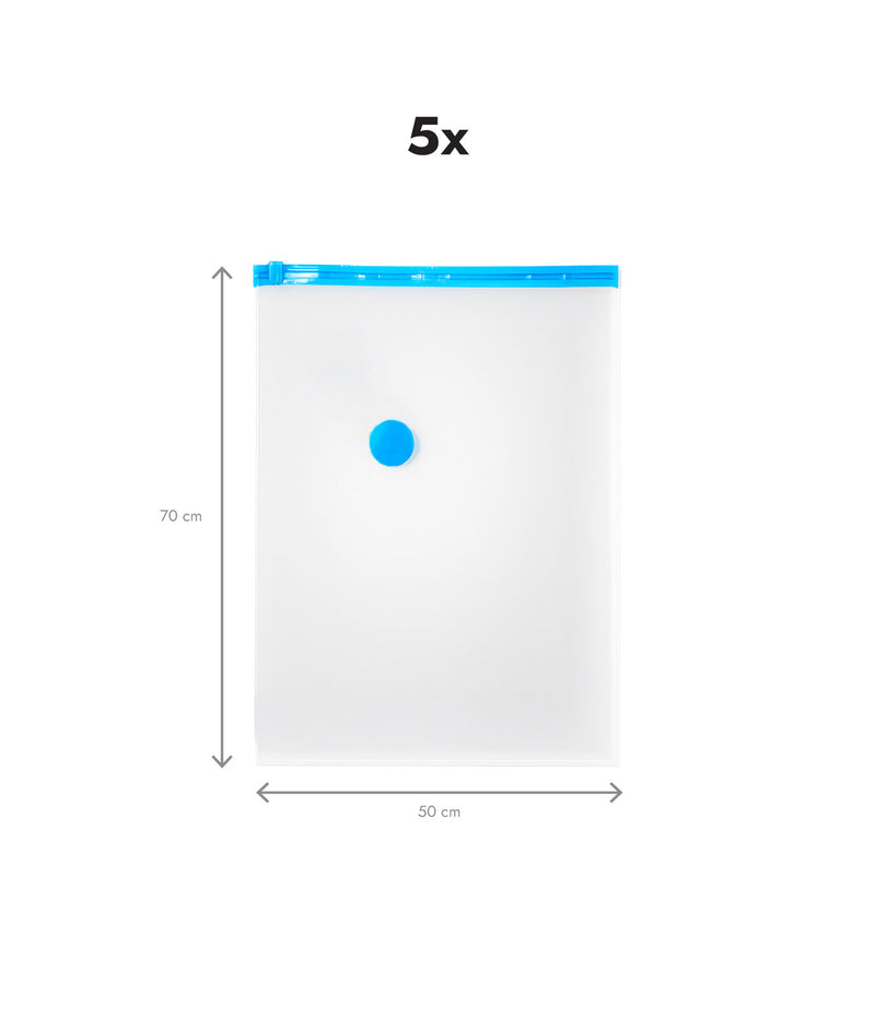 Set 5 saci vidat haine, 50 x 70 cm, medii