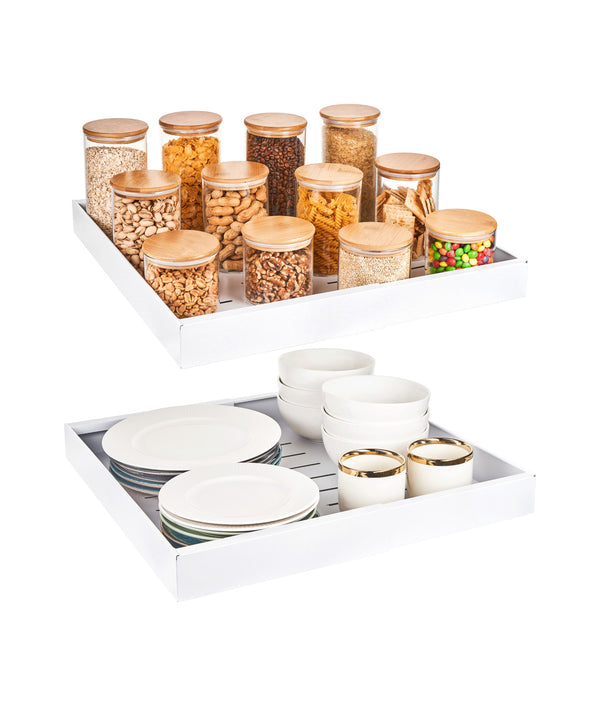 Set 2 sertare glisante, extensibile, organizare dulapuri