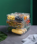 Set 10 cutii depozitare pentru frigider cu capac