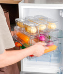 Set 10 cutii depozitare pentru frigider cu capac