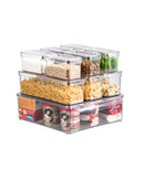 Set 10 cutii depozitare pentru frigider cu capac