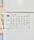 Set 2 planificatoare magnetice frigider, print negru