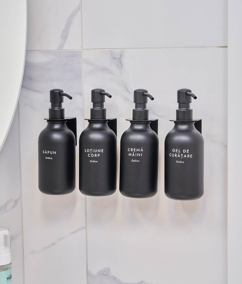 Set 24 etichete dozatoare îngrijire personală, albe, fără fundal