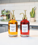 Set 24 etichete sticle sirop, albe, marker inclus