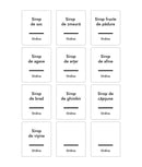 Set 24 etichete sticle sirop, albe, marker inclus