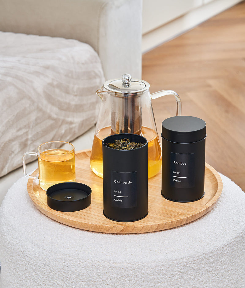 Set 32 etichete recipiente ceai, negre