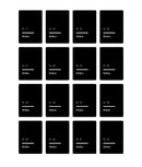 Set 32 etichete recipiente ceai, negre