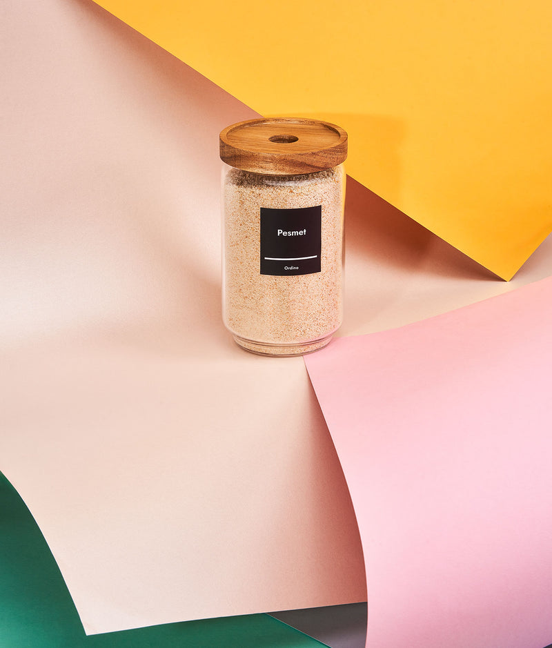 Set 2x20 etichete recipiente alimente uscate, negre, marker inclus