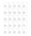 Set 50 etichete recipiente condimente, albe, marker inclus