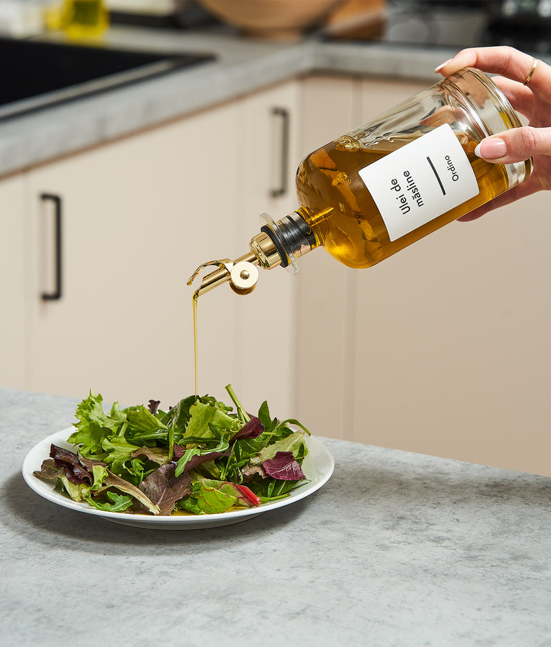 Set 6 etichete sticle ulei, albe, marker inclus