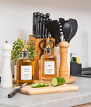 Set 2 sticle ulei și oțet, cu picurător, rotunde