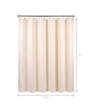 Set perdele duș DualDrape, strat protector & decorativ, cârlige duble