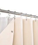 Set perdele duș DualDrape, strat protector & decorativ, cârlige duble