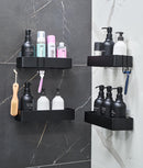 Set 2 rafturi organizare baie, autoadezive, design minimalist