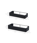 Set 2 rafturi organizare baie, autoadezive, design minimalist