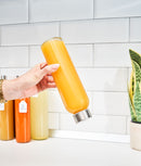 Set 8 sticle etanșe băuturi, capac inox