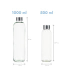 Set 8 sticle etanșe băuturi, capac inox