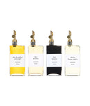 Set 4 sticle ulei și oțet, cu picurător, pătrate