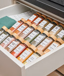 Set 24 sticluțe condimente, capac bambus