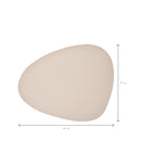 Set suporturi farfurii de masă, piele ecologică, bej