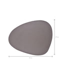 Set suporturi farfurii de masă, piele ecologică, gri închis