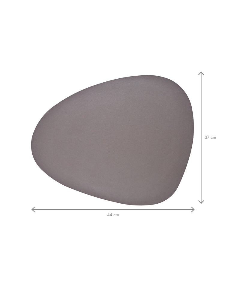 Set suporturi farfurii de masă, piele ecologică, gri închis