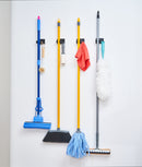 Set suporturi mopuri și accesorii de perete, metalice, autoadezive