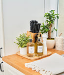 Tavă din bambus, pătrată