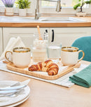 Tavă din bambus, pătrată