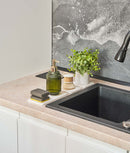 Set 3 tăvi organizare chiuvetă, super absorbante, diatomită, albe