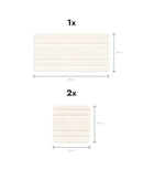 Set 3 tăvi organizare chiuvetă, super absorbante, diatomită, albe