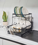 Uscător vase multifuncțional, semi-etajat