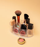 Organizator cosmetice oval, 6 compartimente