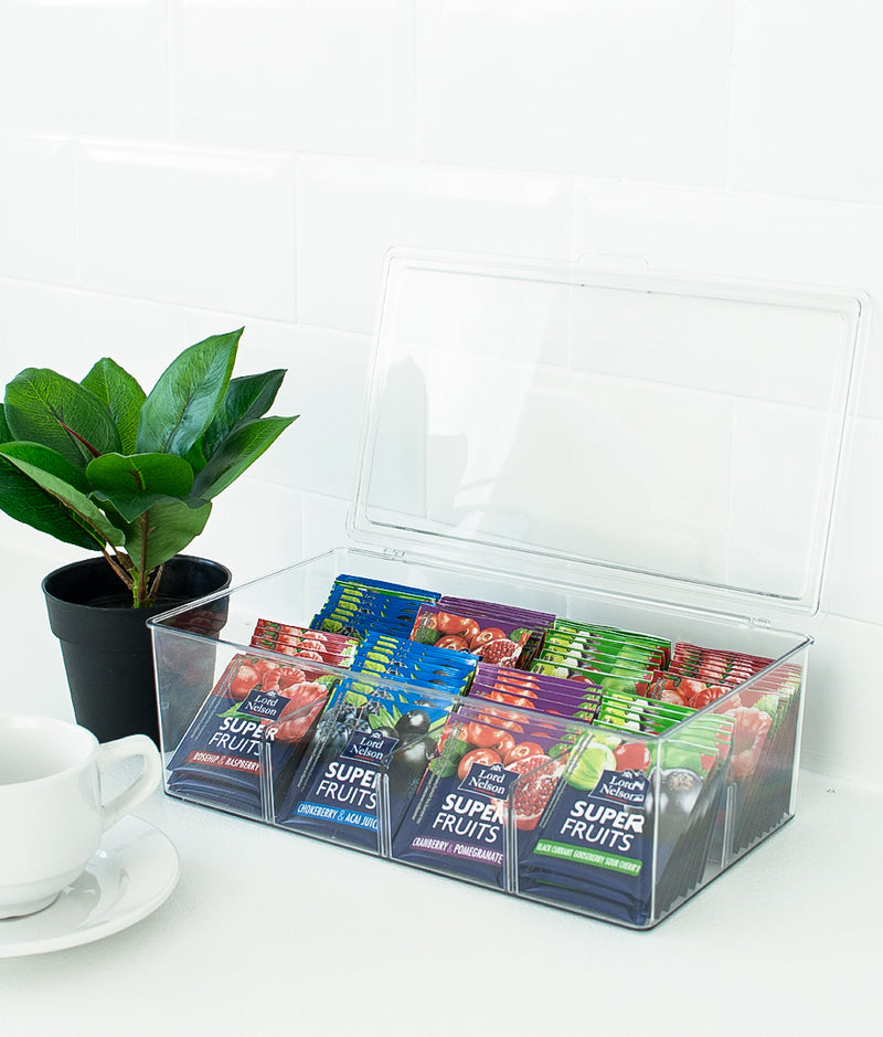 Set 2 cutii organizare ceai/ingrediente culinare