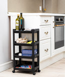 Organizator etajeră XL cu 4 nivele pe roți