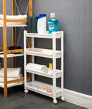 Organizator etajeră cu 4 nivele pe roți