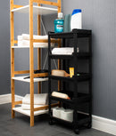 Organizator etajeră XL cu 5 nivele pe roți