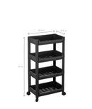 Organizator etajeră XL cu 4 nivele pe roți