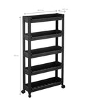 Organizator etajeră cu 5 nivele pe roți