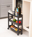 Organizator etajeră cu 3 nivele pe roți