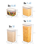 Set 8 recipiente etanșe depozitare alimente