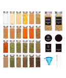 Set 24 sticluțe condimente, capac aluminiu