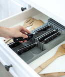 Organizator compact cuțite 2 niveluri